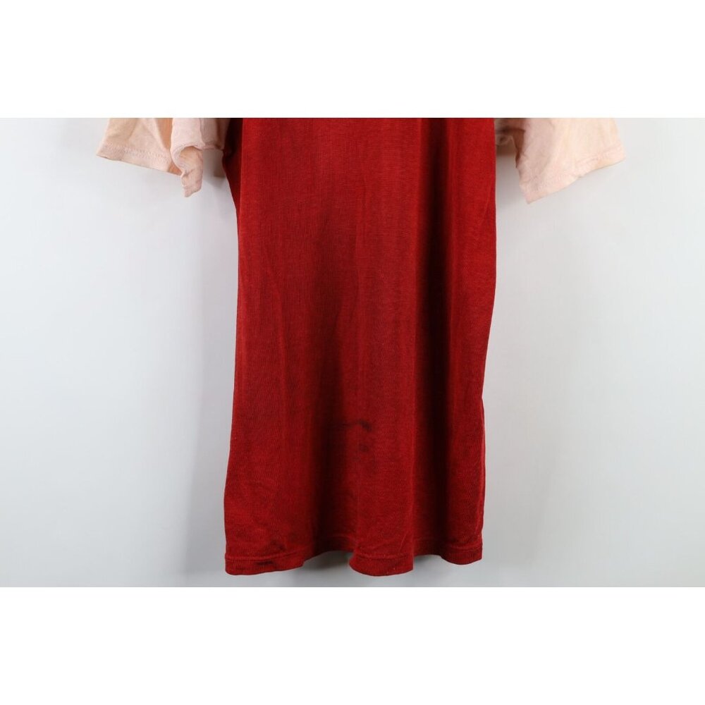 Vintage 40s 50s Mens Medium Distressed Rayon Knit… - image 3